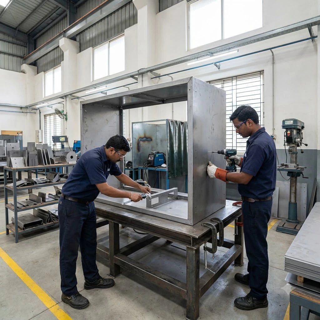 Metal fabrication welding and assembly