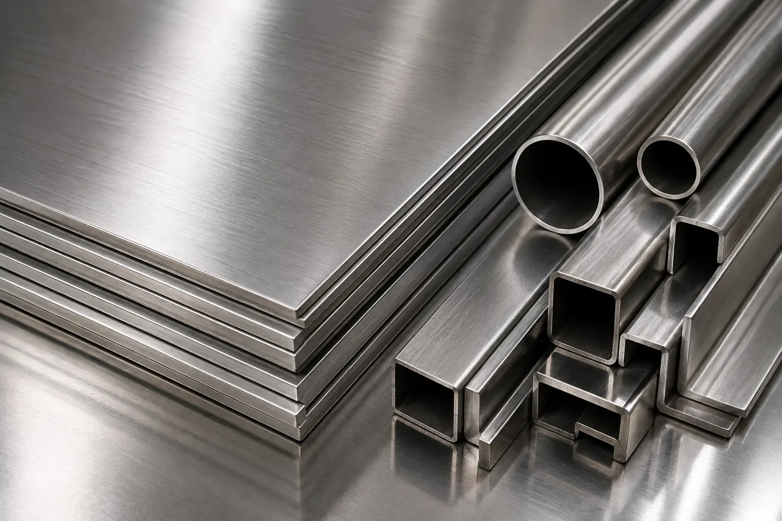 Stainless Steel sheet metal swatch texturing